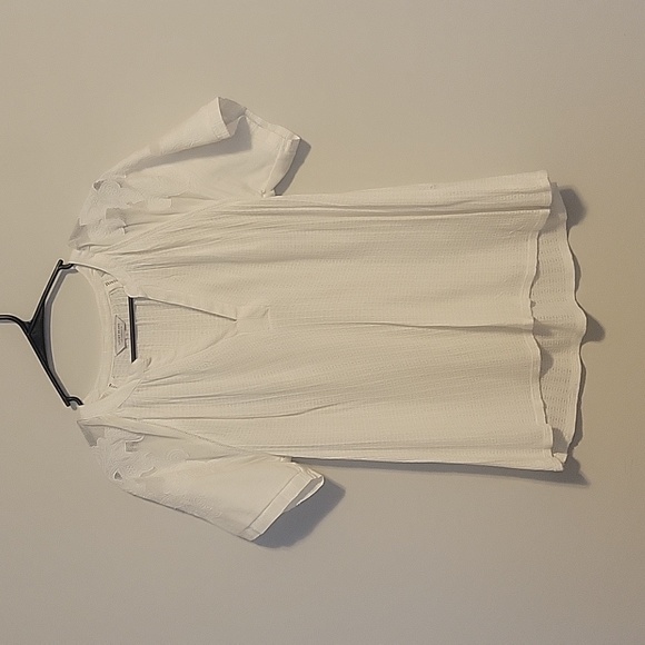Lucky Brand White embroidered gauze shirt - Picture 1 of 3